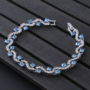 Luxury Blue Crystal Bracelet