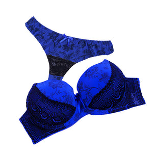 large cups push up bra set