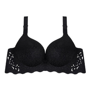 wireless adjust-strap 3/4 cup plus size seamless bra