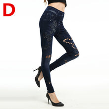 Hollow Out Slim Jeans Leggings