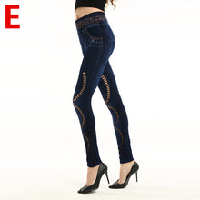 Hollow Out Slim Jeans Leggings