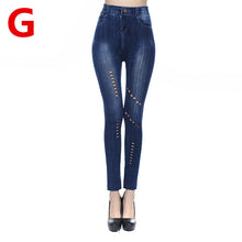 Hollow Out Slim Jeans Leggings