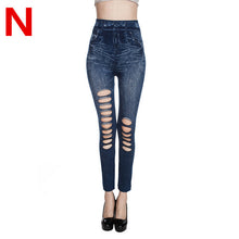 Hollow Out Slim Jeans Leggings