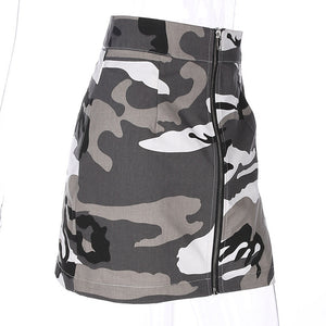 Fashion Camouflage Mini Skirt