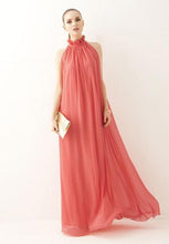 Hang-Neck Chiffon Halter Dress Two kinds of wear method