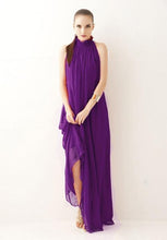 Hang-Neck Chiffon Halter Dress Two kinds of wear method