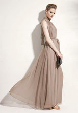 Hang-Neck Chiffon Halter Dress Two kinds of wear method