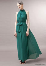 Hang-Neck Chiffon Halter Dress Two kinds of wear method