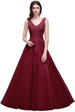 Applique Vestido de Festa  Formal Evening Gown