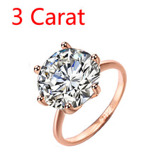 Silver Cubic Zirconia Crystal  Rings