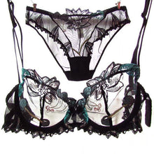 Women Transparent  Underwear Bra Brief Set