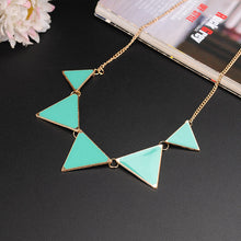 Fashion Gold Chain Triangle Punk Collar Sweater Chain Necklaces