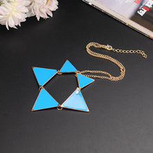 Fashion Gold Chain Triangle Punk Collar Sweater Chain Necklaces