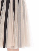 A-Line Round Neck Knee-Length Splice Tulle Cocktail Party Dress