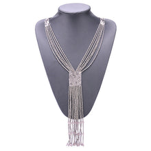 Boho Long Tassel Kolye Red Seed Beads Necklace