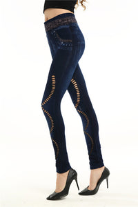 High waist thin printing Slim Leggings