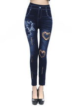 High waist thin printing Slim Leggings