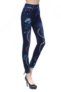 High waist thin printing Slim Leggings