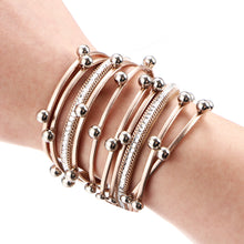 3 Color Fashion Multiple Layers Charm Bracelet