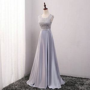 Elegant Floor-length Evening Party Gown