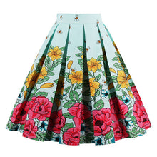 Retro Print Flower Summer Skirts