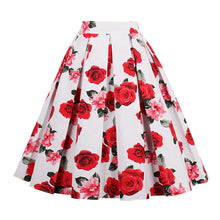 Retro Print Flower Summer Skirts