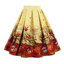 Retro Print Flower Summer Skirts