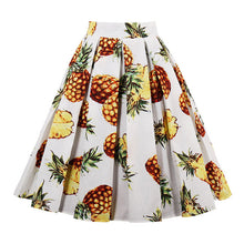 Retro Print Flower Summer Skirts