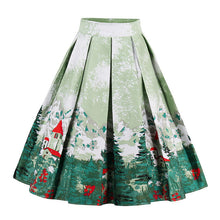 Retro Print Flower Summer Skirts