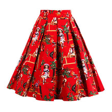 Retro Print Flower Summer Skirts