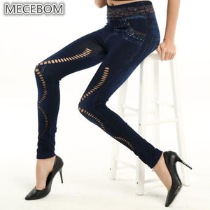 High waist thin printing Slim Leggings