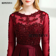 Robe De Soiree Long Sleeves Lace Top Prom Dress