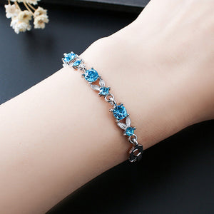 Luxury Blue Crystal Bracelet