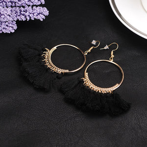 Bohemian Ethnic Fringed Tassel Earrings