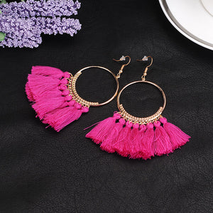 Bohemian Ethnic Fringed Tassel Earrings