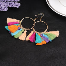 Bohemian Ethnic Fringed Tassel Earrings