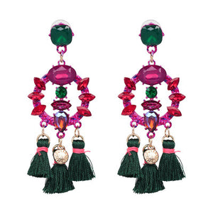 Fringed Bijoux Luxury Tassel Statement Earrings