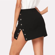 Buttoned Side Fitting Skirt