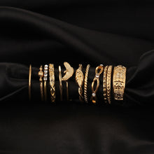 Charm Gold Color Midi Finger Ring Set