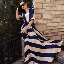 Daily Sophisticated Striped A Line Maxi Dress