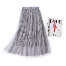 High Quality Elegant Tulle Long Pleated Skirt