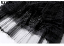 High Quality Elegant Tulle Long Pleated Skirt