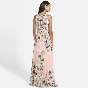 Printed Floral Roupas Feminina Maxi Dress