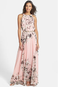 Printed Floral Roupas Feminina Maxi Dress