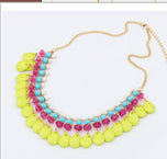 Bohemian Beads Small Fresh Water Droplets Necklace