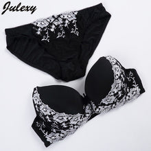 Lace Embroidery Sexy Bra Brief Set