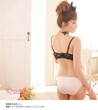 lace embroidery petals temptation young girl bra set