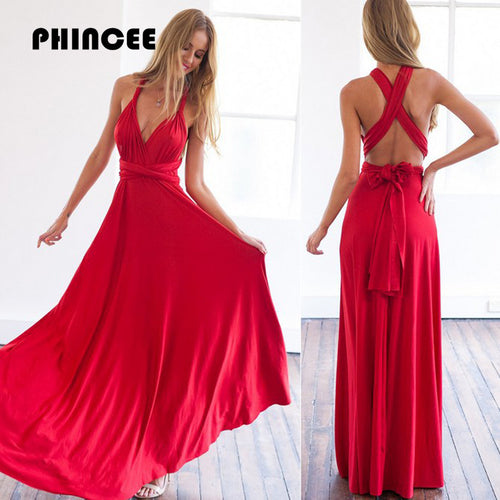 Hot Halter  Maxi Sundress Floor-Length High Waist Vestido