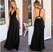 Hot Halter  Maxi Sundress Floor-Length High Waist Vestido