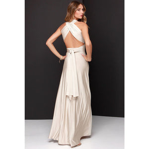 Hot Halter  Maxi Sundress Floor-Length High Waist Vestido